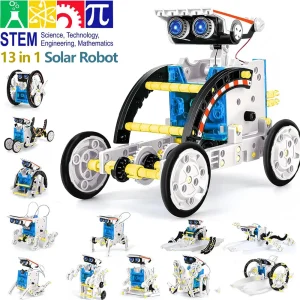 Kits de robots solaires 13 en 1, bricolage, Kits d’expérimentation scientifique, jouets éducatifs STEM pour enfants de 8 ans et plus, ensemble robotique à énergie solaire Kits de robots solaires 13 en 1, bricolage, Kits d’expérimentation scientifique, jouets éducatifs STEM pour enfants de 8 ans et plus, ensemble robotique à énergie solaire