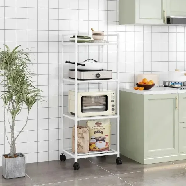 Étagère rangement cuisine cinq niveaux roulettes… – vue 4