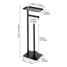 Portepapier toilette autoportant brosse WC noir mat… – vue 5