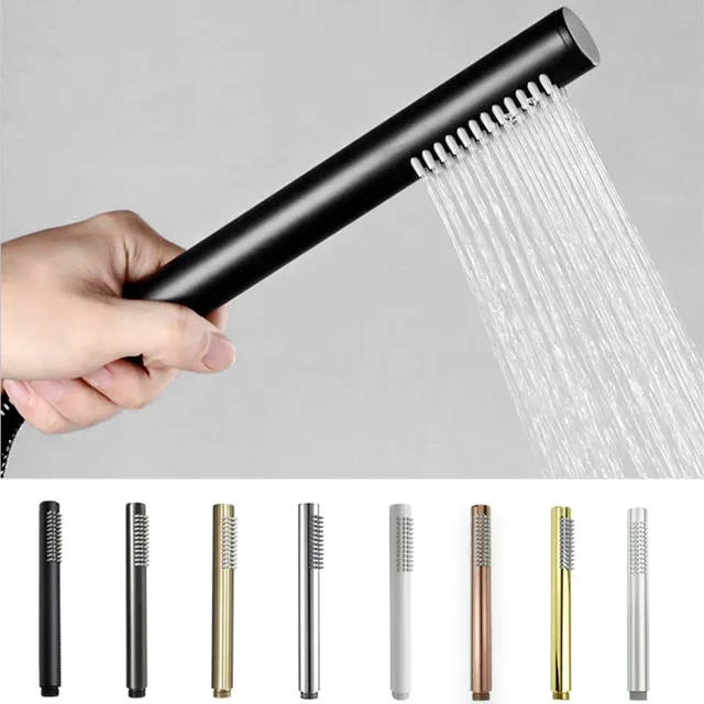 Pommeau de douche en laiton doré brossé