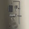 Ensemble de douche de salle de bain avec affichage LED – vue 6