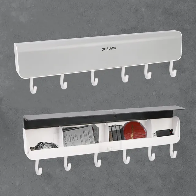 Porte manteaux mural sans perçage plastique abs moderne… – vue 5