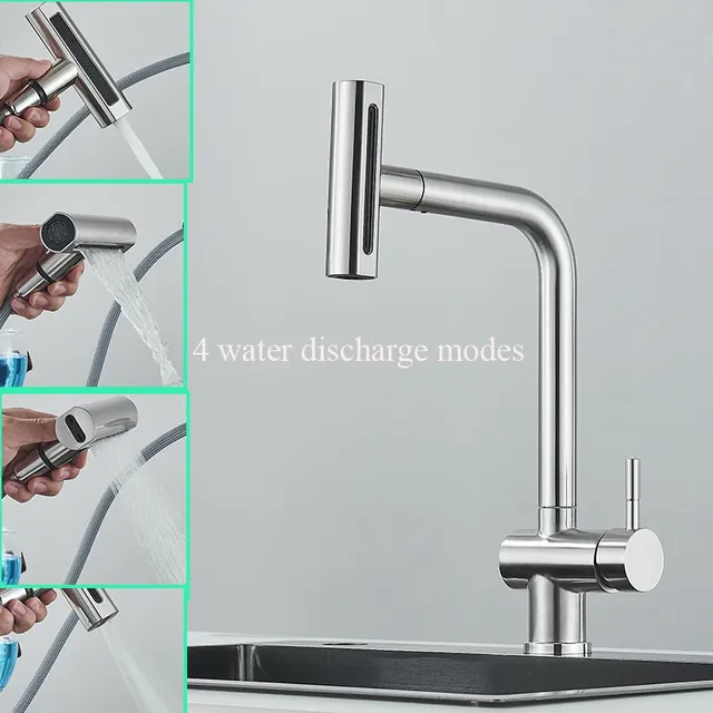 Tête de Pulvérisation en Nickel Brossé pour Robinet d'Eau – vue 4