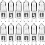 10 pcs/lot G9 220-240 V 25 W 40 W 60 W Portable blanc chaud ampoule halogène lampe 3000-3500 K Globe 230 V Capsule ampoules claires