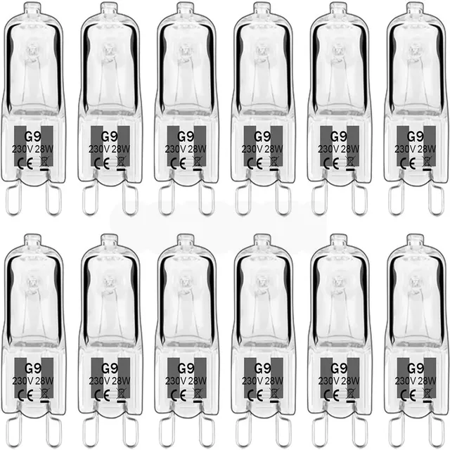 10 pcs/lot G9 220-240 V 25 W 40 W 60 W Portable blanc…