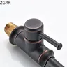 Mitigeur Lavabo Monotrou Bec Haut Col Cygne Bronze Noir… – vue 7
