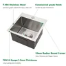 Évier cuisine acier inoxydable brossé encastrable… – vue 2