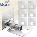 Kit de plaque de réparation de charnière d&rsquo;armoire, plaque de montage de charnière de porte de placard de cuisine avec trous, supports de fixation plats, outils de maintien de maison