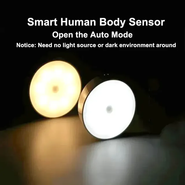 LED capteur de corps humain intelligent veilleuses… – vue 3