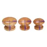Boutons bois naturel lot dix forme ronde champignon… – vue 6