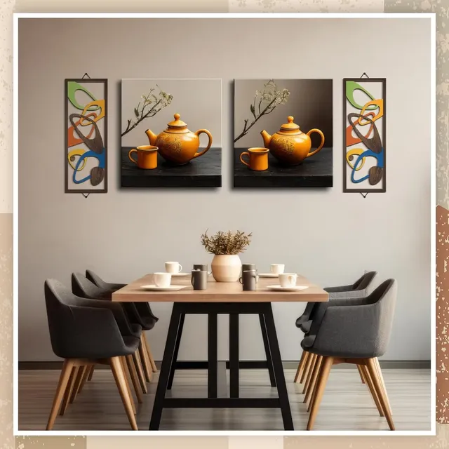 2 pièces 40cm décor moderne élégance acents muraux bois… – vue 5