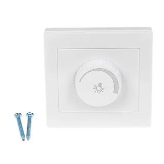 Variateur mural encastrable blanc élégant 220V LED bouton rotatif…