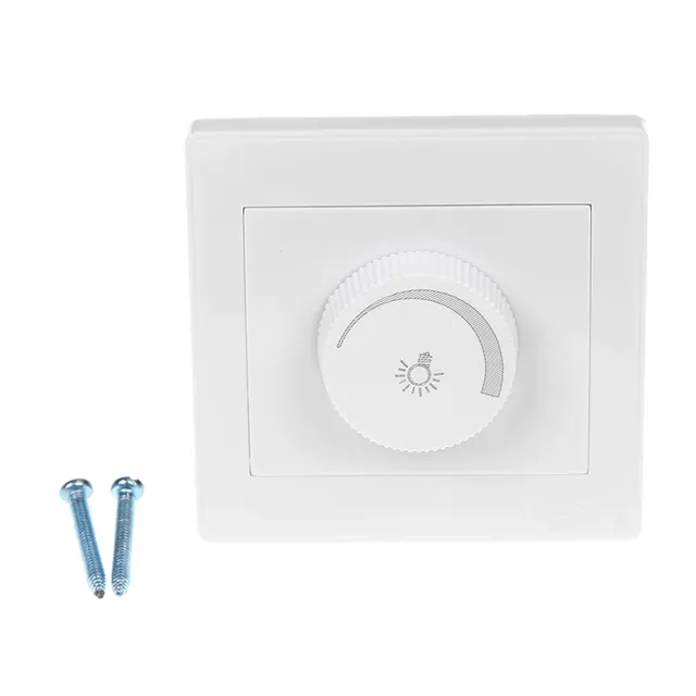 Variateur mural encastrable blanc élégant 220V LED…