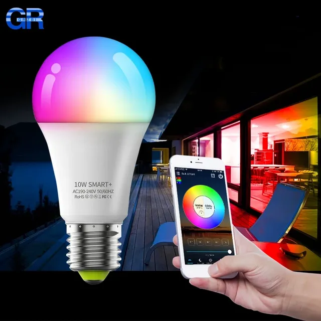 Ampoule LED intelligente E27 100-240V