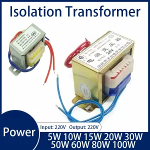 Transformateur d’isolation 5W 10W 15W 20W 30W 50W 60W 80W, entrée AC 220V, sortie AC 220 1:1, Isolation sûre, puissance Anti-interférence Transformateur d’isolation 5W 10W 15W 20W 30W 50W 60W 80W, entrée AC 220V, sortie AC 220 1:1, Isolation sûre, puissance Anti-interférence