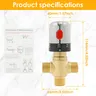 Vanne de mélange thermostatique en laiton – vue 7