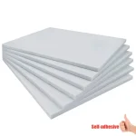 Panneaux acoustiques auto-adhésifs pour studio, rectangulaires, insonorisation, isolation phonique, panneaux KTV pour la maison, blanc, lot de 6, 300x400x9mm