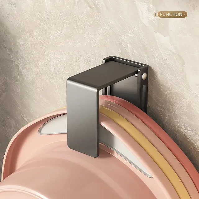 Support de lavabo en acier inoxydable – vue 3