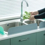 Protection contre les éclaboussures d&rsquo;eau d&rsquo;évier de cuisine, déflecteur blanc anti-éclaboussures en Silicone, augmente la hauteur, accessoires de cuisine