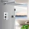 Ensemble de douche à main chromé avec bec…