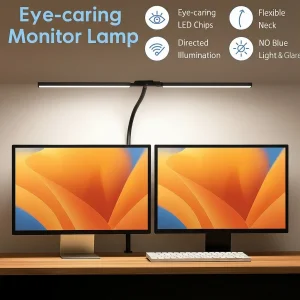 Lampe de bureau LED à Double tête, variable, pour moniteur PC, lampes de Table USB, lampes de lecture, Protection des yeux, 3 modes de couleur pour le bureau Lampe de bureau LED à Double tête, variable, pour moniteur PC, lampes de Table USB, lampes de lecture, Protection des yeux, 3 modes de couleur pour le bureau