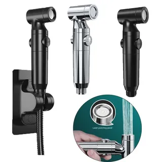 Pulvérisateur bidet portatif chromé noir argenté ABS ergonomique léger…