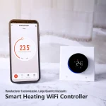 ThermoandreSmart Knob for Home Room, WiFi ThermoandreSmart Knob, Heating Control, Electric Underfloor, Water Gas Bomicrophone, Temperature Contrmatérielle