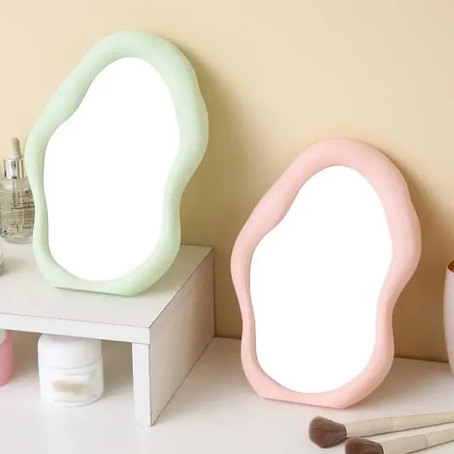 Miroir maquillage table ondulé irrégulier ABS verre… – vue 5
