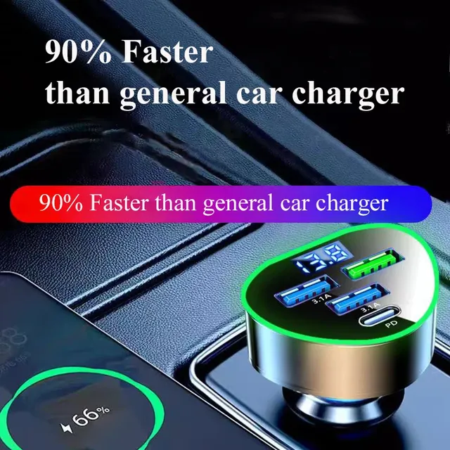 Chargeur de téléphone de voiture USB Type C – vue 4