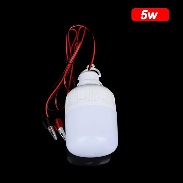 Ampoule LED avec pince crocodile pour batterie 12 volts – vue 4