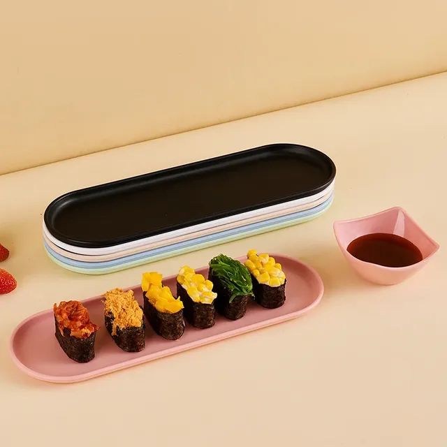 Assiette à Sushi ovale en plastique Pp – vue 4