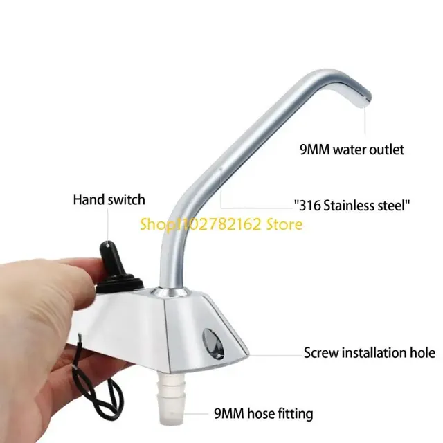 Robinet électrique inox316 rotation 360 degrés marin… – vue 3