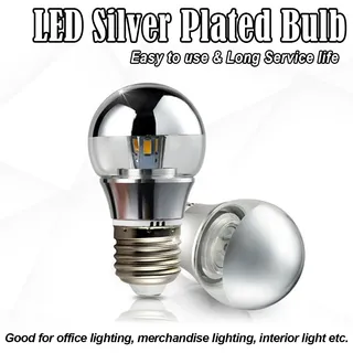 LED miroir ampoule E27 E14 moitié argent filament 5W 7W 9W ampoule e14…