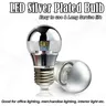 LED miroir ampoule E27 E14 moitié argent filament 5W 7W… – vue 1