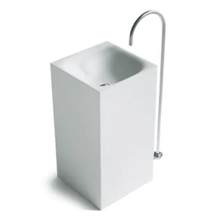 Lavabo autoportant pierre artificielle marbre rectangulaire colonne…