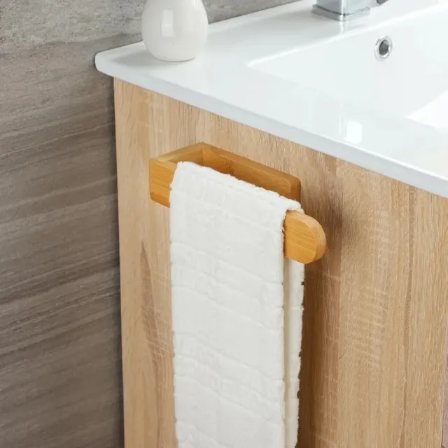 Porte-serviettes en bois sans perceuse – vue 2