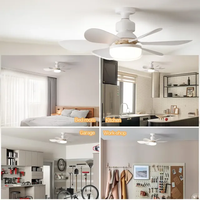 Ventilateur plafond LED télécommande gradable 40W E27… – vue 4