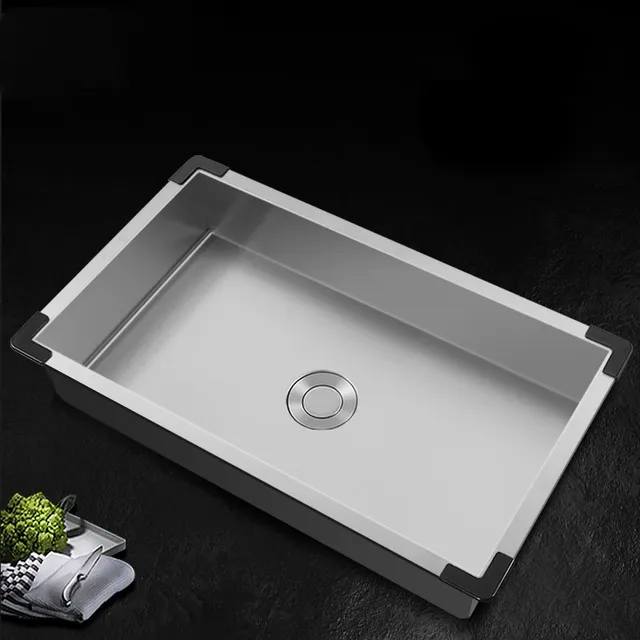 Évier cuisine acier inoxydable 304 brossé encastrable… – vue 4