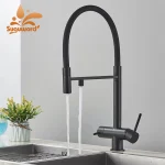 Filtre à eau de cuisine pour touristes, bec verseur, eau potable pure, robinet de centre commercial, rotation, purification de l&rsquo;eau, robinets en vedette, grue