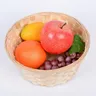 Panier bambou tissé naturel lot cinq rond tressé plat… – vue 3