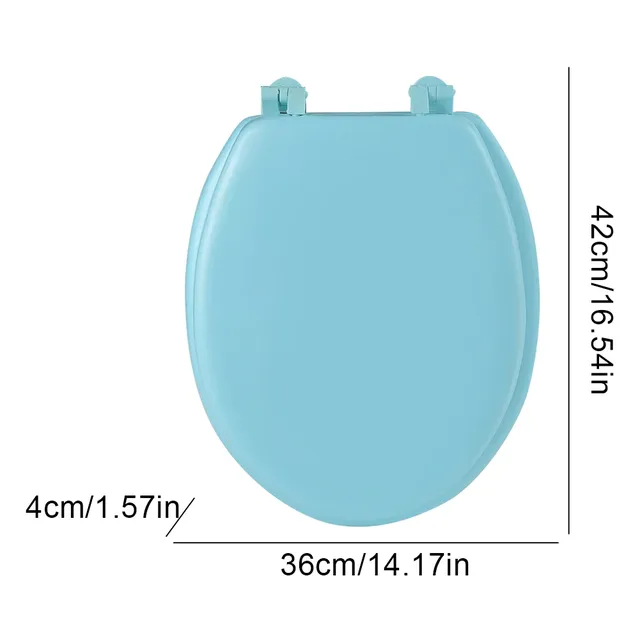 Siège toilette ovale allongé rembourré fermeture douce… – vue 6