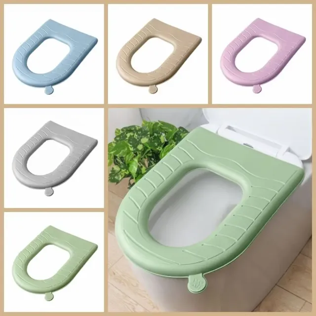 Juste de siège de toilette lavable avec poignée