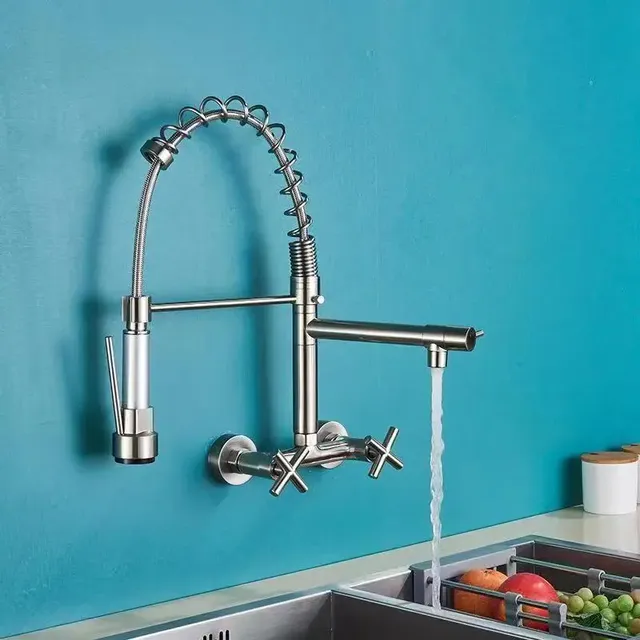 Robinet de cuisine mélangeur mural domestique – vue 2