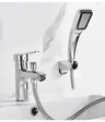 Robinet lavabo douche monotrou pont monté laiton poignée… – vue 3