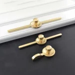 Poignée de porte d&rsquo;armoire à trou unique antique, petite poignée, quincaillerie minimaliste moderne, accessoires de meubles