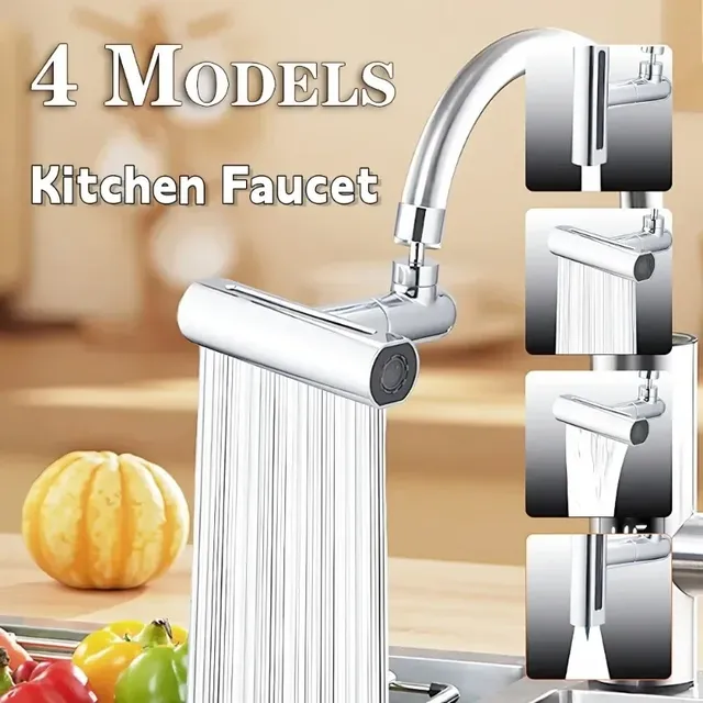 Évier cuisine pommeau douchette quatre modes rotation360… – vue 2