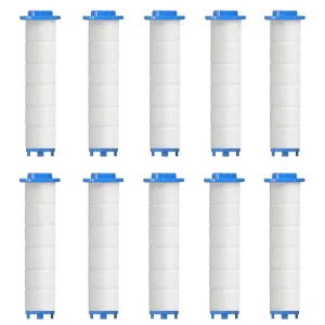 Filtres de douche à main, lot de 10 filtres de remplacement pour eau dure, élimine le chlore et les substances nocives plus efficaces