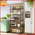 Étagère de cuisine du sol au sol multicouche multifonctionnelle, étagère de rangement domestique, étagère de rangement pour casseroles, support de rangement pour cuisine