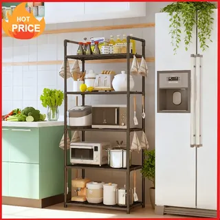Étagère de cuisine du sol au sol multicouche multifonctionnelle