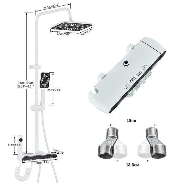 Colonne douche thermostatique mitigeur affichage… – vue 5